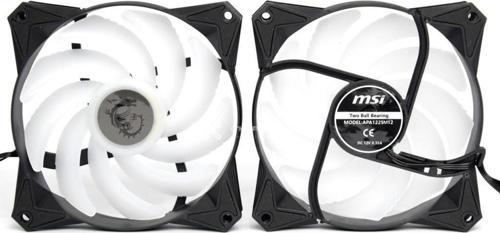 MSI Argb 120mm Fan 4pin Pwm + 5v 3pin - Apa1225m12 Mag 240r 360)