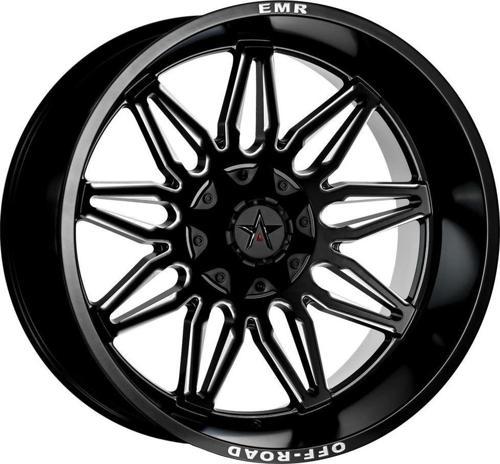 -633-01 12.0x20" -6x139.7 ET-44 106.1 Matt Black Milling Jant (4 Adet)