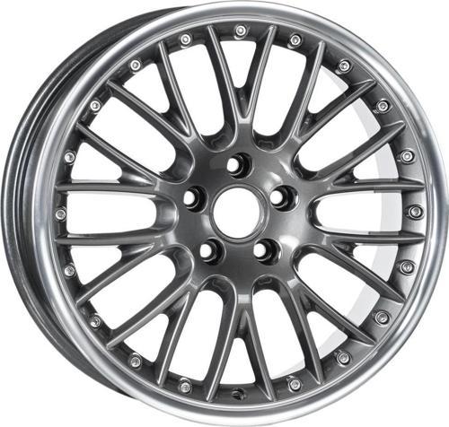 -E441-21 8.0x18-5x114.3 ET35 73.1 Gun Metal Lip Jant (4 Adet)