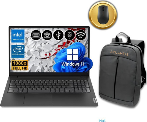 V15 i3-1215U 16GB 256GB M.2 SSD 82TT00A0TX ATL40 15.6" W11Pro Notebook Çanta&Mouse