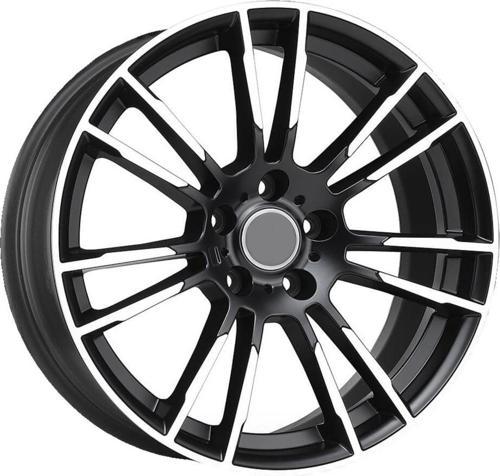 -E202-01 8.0x18"-5x112 ET30 66.6 Black Polished Jant (4 Adet)