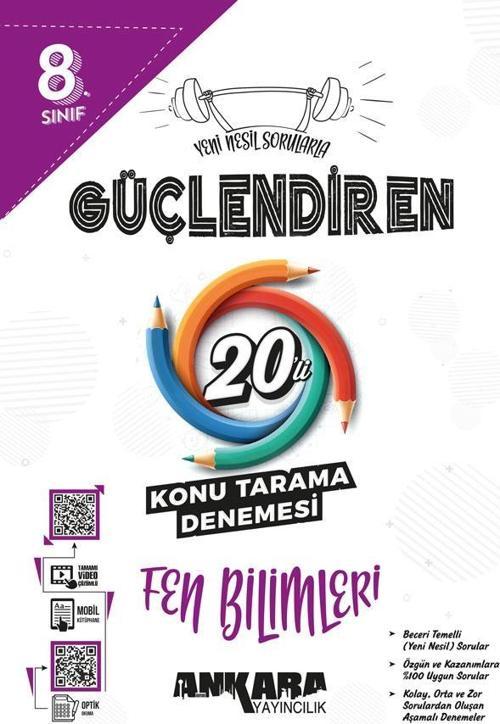 Ankara LGS 8.⁠ ⁠Sınıf Güçlendiren Fen Bilimleri 20'li Konu Tarama Denemesi Ankara Yayıncılık
