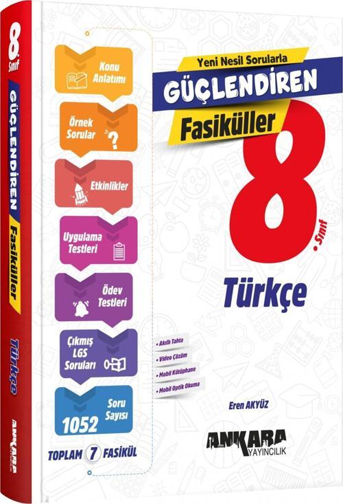 Ankara 8. Sınıf Türkçe Güçlendiren Fasiküller Ankara Yayınları