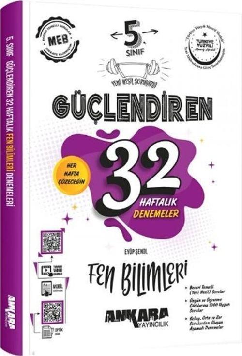 Ankara Yayıncılık 5. Sınıf Fen Bilimleri Güçlendiren 32 Haftalık Denemeleri