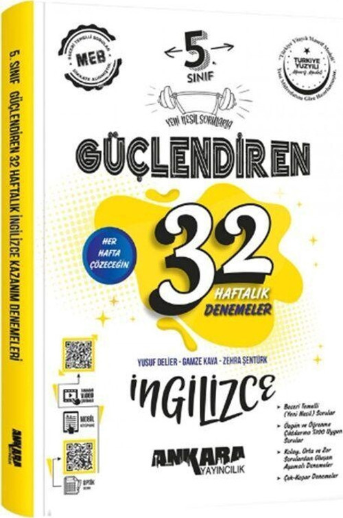Ankara Yayıncılık 5. Sınıf İngilizce Güçlendiren 32 Haftalık Denemeleri