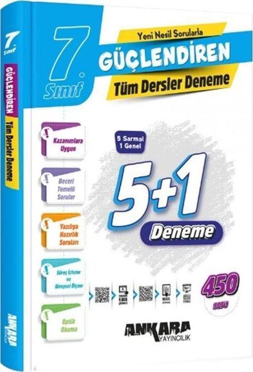 Ankara Yayıncılık 7. Sınıf Tüm Dersler Güçlendiren Denemeleri