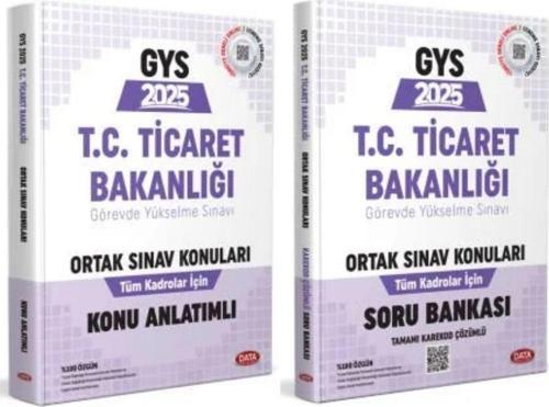 Data 2025 T.C. Ticaret Bakanlığı GYS Tüm Kadrolar İçin Ortak Konular Konu + Soru 2 li Set