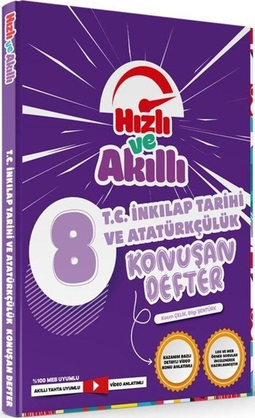 Tammat Yayıncılık 8. Sınıf LGS T.C. İnkılap Tarihi ve Atatürkçülük Hızlı ve Akıllı Defter Konuşturan Defter