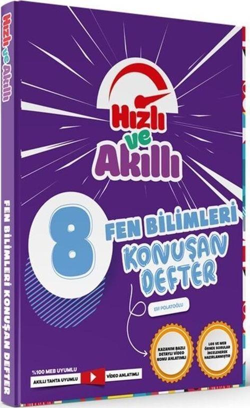 Tammat Yayıncılık 8. Sınıf LGS Fen Bilimleri Hızlı ve Akıllı Defter Konuşturan Defter