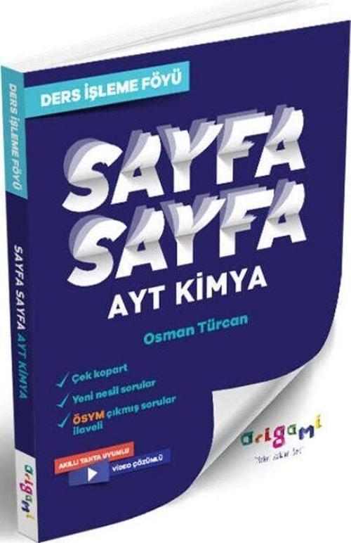 Tammat Yayıncılık AYT Kimya Sayfa Sayfa Ders İşleme Föyü