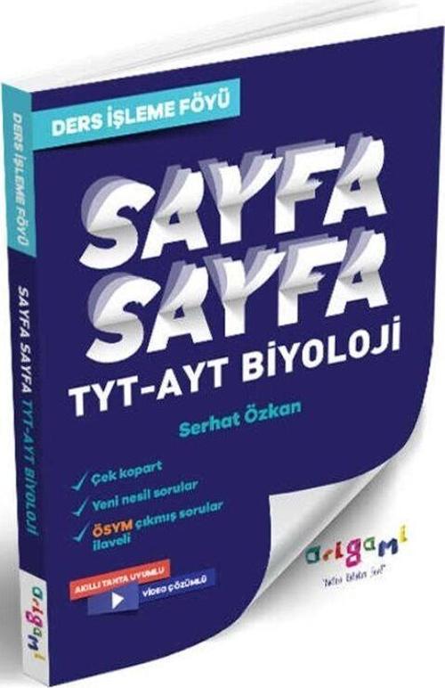 Tammat Yayıncılık TYT AYT Biyoloji Sayfa Sayfa Ders İşleme Föyü