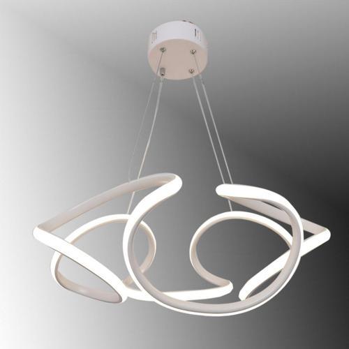 Tt307-40-By ( 3 Renk Işık Modüllü ) Helezon Modeli Mat Beyaz Led Avize