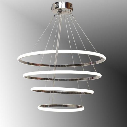 Tt300-4 Kr Halka 4 Lü Krom Kaplama ( 3 Renk Modüllü ) Led Avize