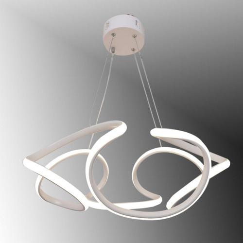 Tt307-40-By Helezon Modeli ( Sarı Işık ) Mat Beyaz Led Avize