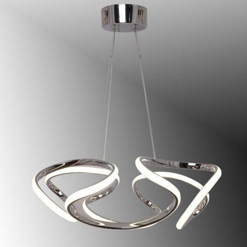 Tt307-40-Kr Helezon Modeli Krom Kaplama ( Beyaz Işık ) Led Avize