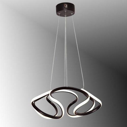 Tt307-40-Sy Helezon Modeli Mat Siyah ( 3 Renk Işık Modüllü ) Led Avize