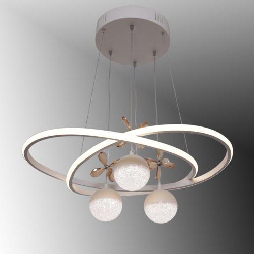 Tt310-3Tpl-By Trio Modeli Mat Beyaz 3 Toplu 3 Renk Modüllü Ledli Avize