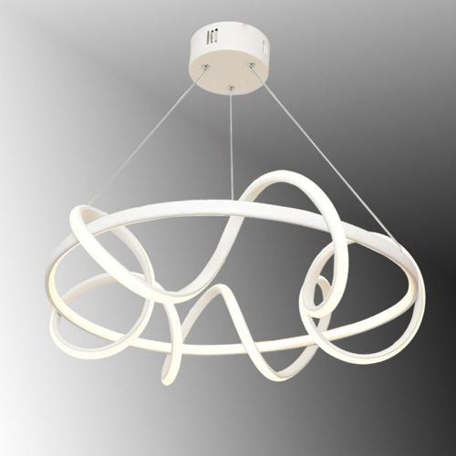 Tt314-By Büyük Sarmal Modeli Mat Beyaz ( Sarı Işık ) Led Avize