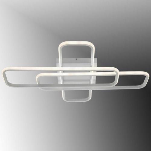 Tt324-By ( 3 Renk Işık Modüllü ) 57 X 17 Profil Mat Beyaz 3 Lü Plofonyer Led Avize