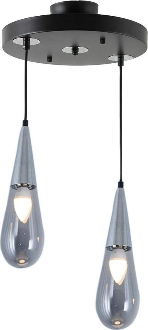 Tt023-2Y-Sy-Kr Krom 2 Li Damla Modeli Yuvarlak Avize