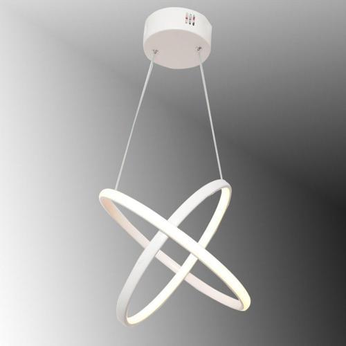 Tt315-By 2Halka Modeli Mat Beyaz ( Beyaz Işık ) Led Avize