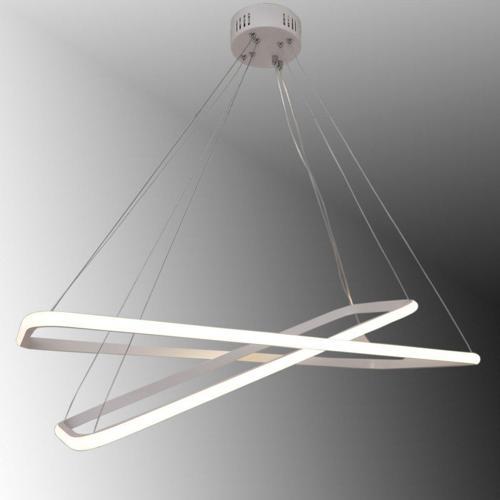 Tt400-2 By Dikdörtgen ( Sarı Işık ) 2 Li Mat Beyaz Led Avize