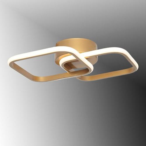 Tt405-2-Esk Eskitme Boyalı 2Li Kare Sarı Işık Led Avize