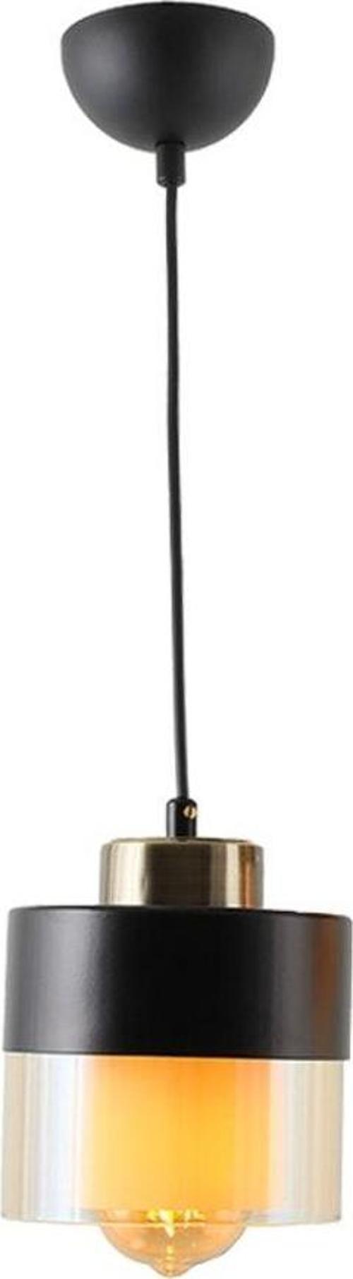 Tt203-1-Sy Siyah-Eskitme Tekli Avize