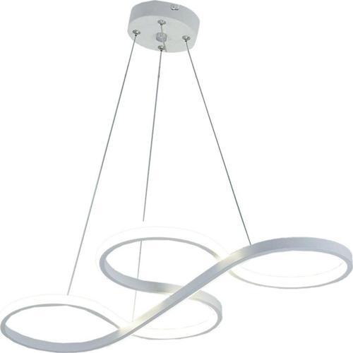 Tt025-By Yılan Modeli Mat Beyaz ( Gün Işığı ) Led Avize