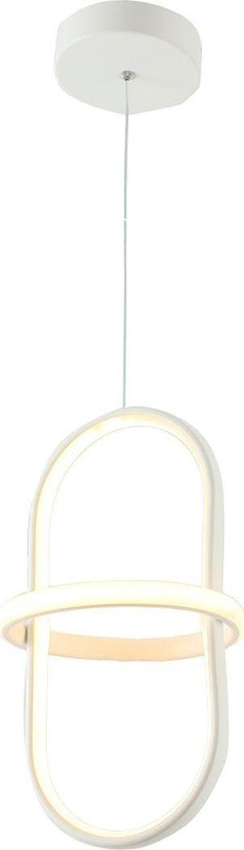 Tt006-1-By Minyon Modeli Tekli Mat Beyaz ( 3 Renk Işık Modüllü ) Led Avize