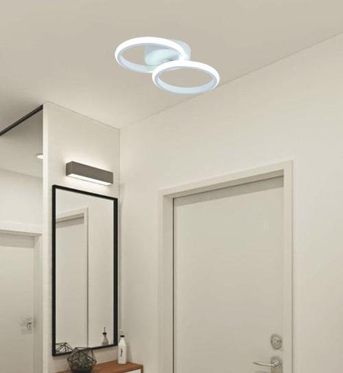 Tt305-2-By Mat Beyaz 2 Li ( Sarı Işık ) Led Avize