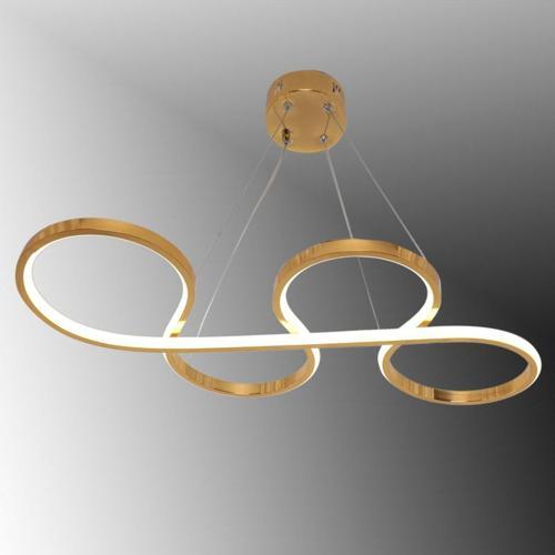 Tt025-Sr Yılan Modeli Sarı Kaplama ( Sarı Işık ) Led Avize