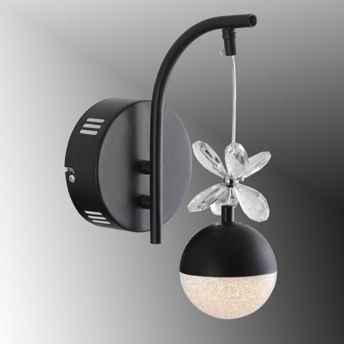 Tt099-Sy Toplu Taşlı Mat Siyah 3 Renk Modüllü Ledli Aplik