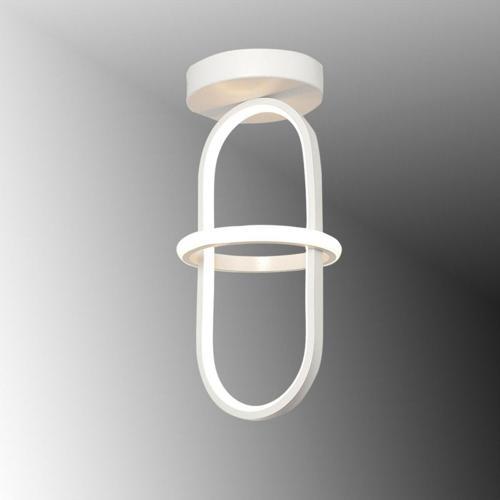 Tt006-1Plf-By Minyon Modeli Tekli Plofonyer Mat Beyaz ( Sarı Işık ) Led Avize