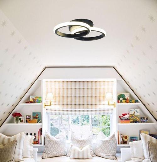 Tt305-2-Sy Mat Siyah 2 Li ( 3 Renk Işık ) Led Avize