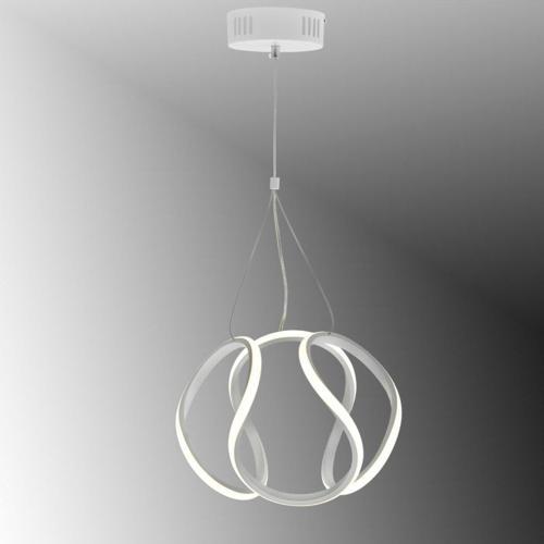 Tt306-25-By Orta Kavis Mat Beyaz ( 3 Renk Işık Modüllü ) Ledli Avize