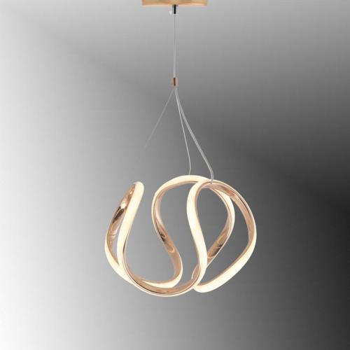 Tt306-25-Fsr Orta Kavis Fransız Sarı Kaplama ( Gün Işığı ) Ledli Avize