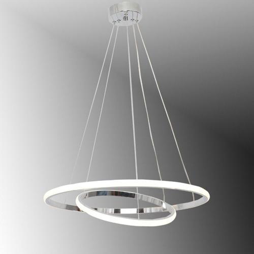 Tt300-2 Kr Halka 2 Li Krom ( Sarı Işık ) Led Avize
