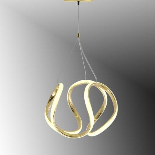 Tt306-25-Sr Orta Kavis Sarı Kaplama ( Sarı Işık ) Ledli Avize