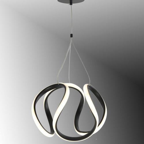 Tt306-25-Sy Orta Kavis Mat Siyah ( Gün Işığı ) Ledli Avize