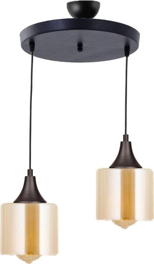 Tt029-2Y-Sy-Bal Mat Siyah - Bal 2 Li Yuvarlak Avize