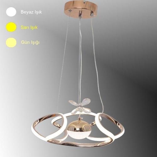 Tt307-1Tpl-30-Fsr Helezon Modeli Fransız Sarısı Kaplama Tek Toplu 3 Renk Modüllü Ledli