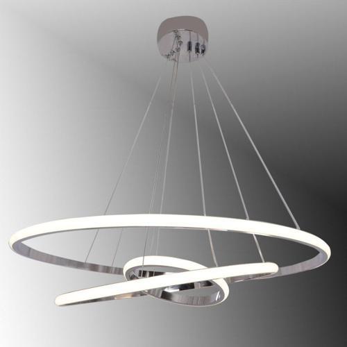 Tt300-3 Kr Halka 3 Lü Krom Kaplama ( Gün Işığı ) Led Avize