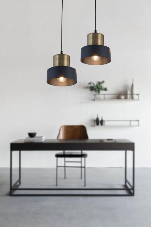 Tt031-2Y-Sy-Esk Mat Siyah-Eskitme 2 Li Yuvarlak Avize