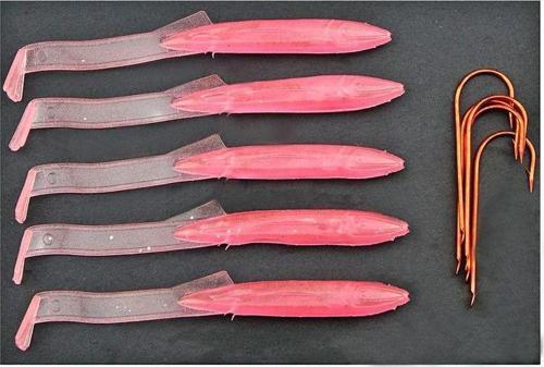 Glow 6,5cm 5 Li Paket Silikon Balık