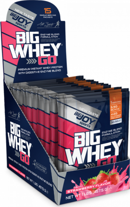 Bigjoy BigWhey Go! Protein Aromalı 15 Saşe - Çilek