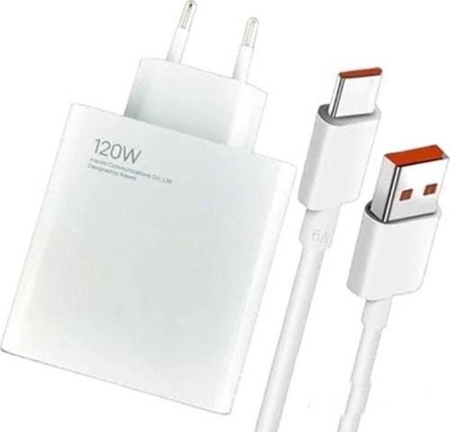 120W Xiaomi 12T Uyumlu Şarj Adaptörü ve Type C Kablo Seti GaN Teknolojisi