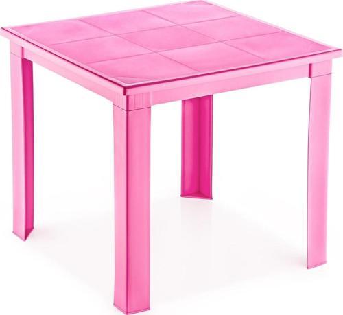 50X50 H:40 Plastik Çocuk Masası Pembe