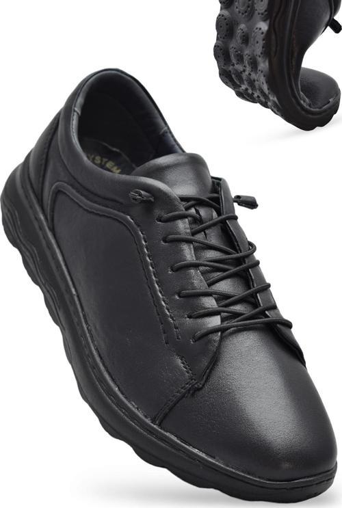 400P Tam Ortopedik Taban Hakiki Deri Erkek Ayakkabı Günlük Erkek Deri Ayakkabı Hafif Poli Taban