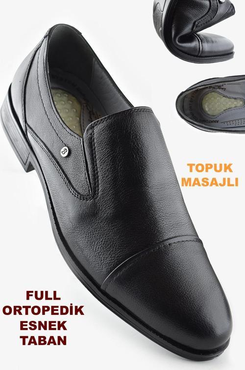 3572 Tam Ortopedik Taban Hakiki Deri Erkek Ayakkabı Hava Süspansüyonlu